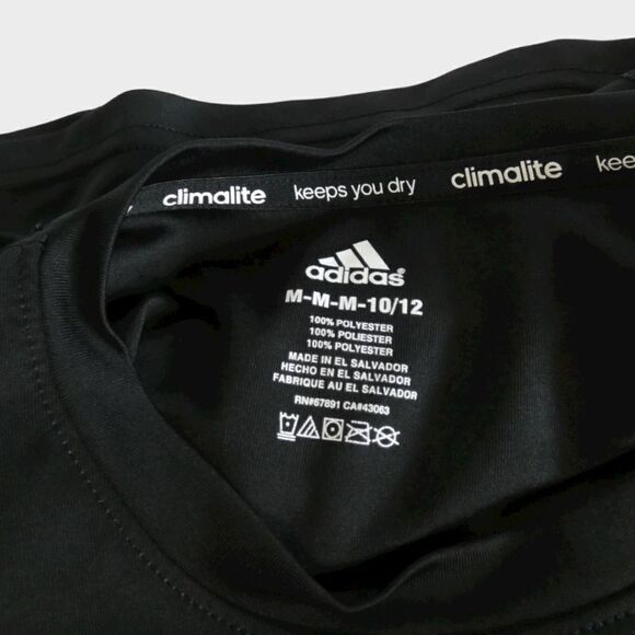 ADIDAS Boys' Clima Performance Logo Short-Sleeve Tee M 10/12 - Picture 4 of 5